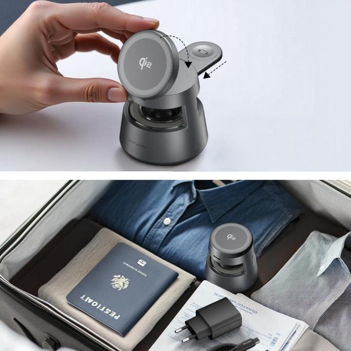 Actual product image 4smarts Wireless Charger Aura Sound, Induktion Ladestandard: Qi2 (30 W)
