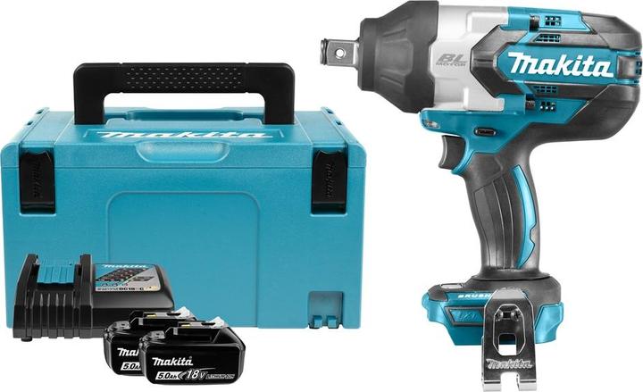 Produktbild Makita DTW1002RTJ Akku-Schlagschrauber 18V, 2x5,0Ah Li-Ion, 1000 Nm, 1