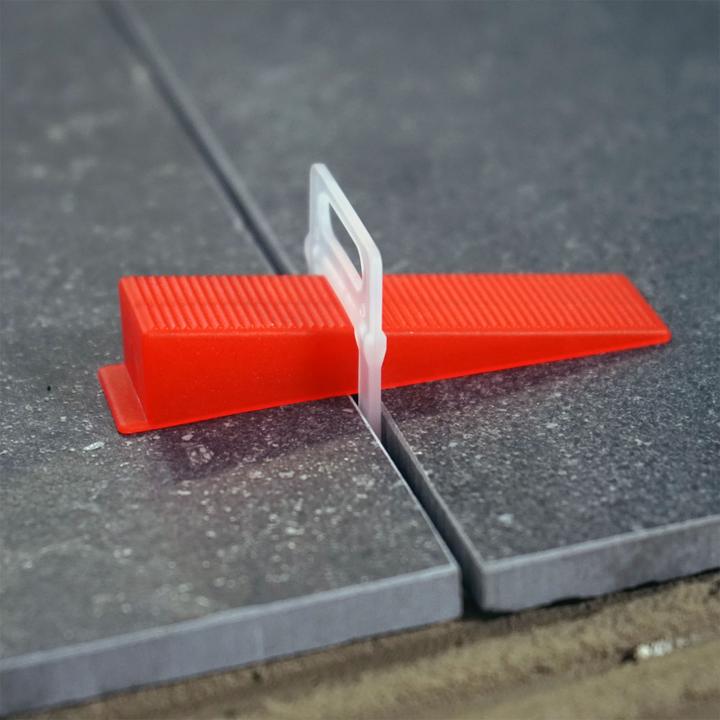 Image du produit XPOtool Kit Nivellement Carrelage 4000 Cales 4000 Croisillons 2,5mm Pose Carreaux Mur Sol Chantier (Sang)