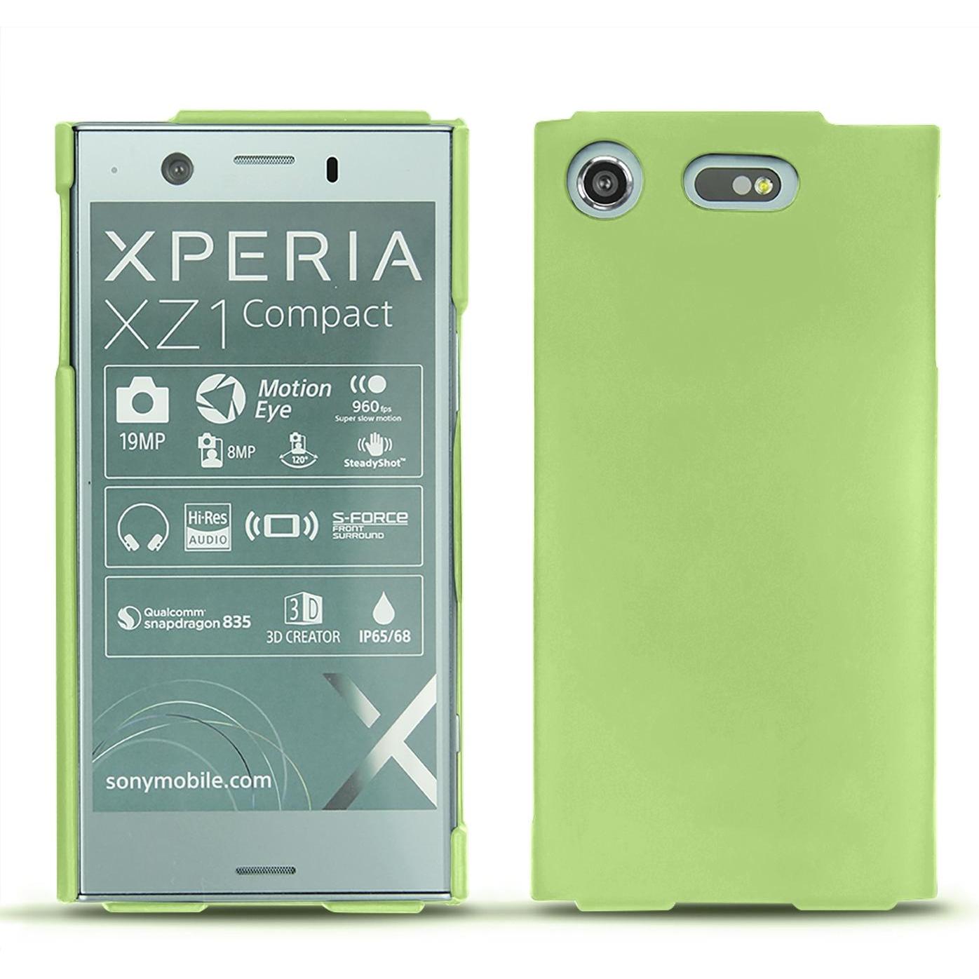 Noreve Lederschutzhülle (Sony Xperia XZ1 Compact), Smartphone Hülle, Grün