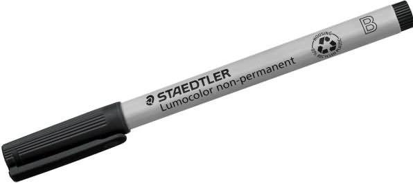 Actual product image Staedtler Lumocolor non-permanent (Black, 2.50 mm, 1 x)