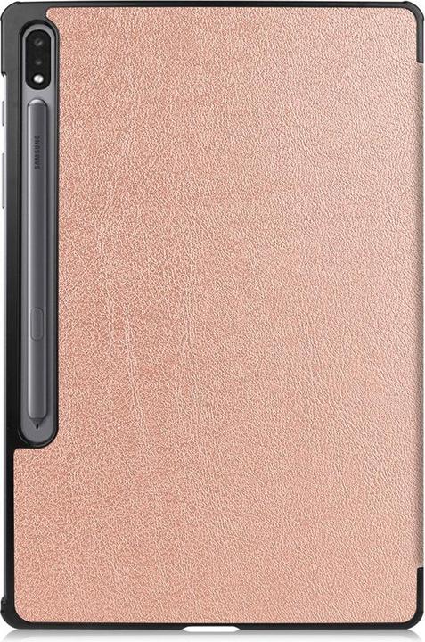 Actual product image Cover-Discount Galaxy Tab S7+ (12.4) - Tri-fold Smart Case rose gold (Galaxy Tab S7 FE)