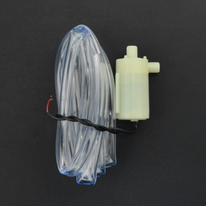Actual product image DFRobot Micro Water Pump Horizontal with Hose (Clear water pump)