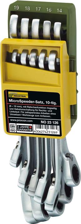 Produktbild Proxxon Micro-Speeder-Satz (10 mm, 11 mm, 12 mm, 13 mm, 14 mm, 16 mm, 17 mm, 18 mm, 19 mm, 8 mm)