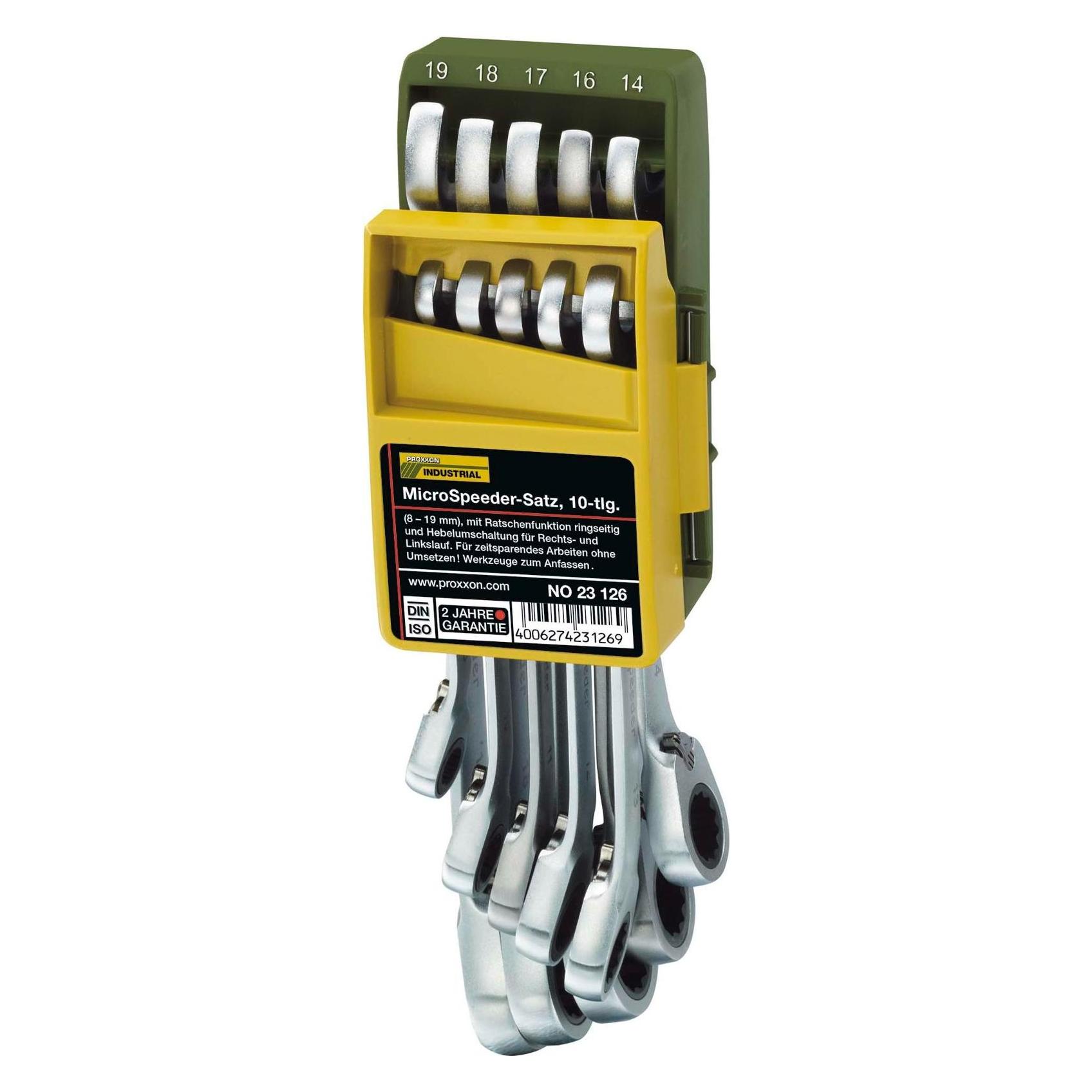 Proxxon, Spanner, Micro Speeder Set (19 Mm, 12 Mm, 14 Mm, 16 Mm, 10 Mm, 18 Mm, 17 Mm, 11 Mm, 8 Mm, 13 Mm)