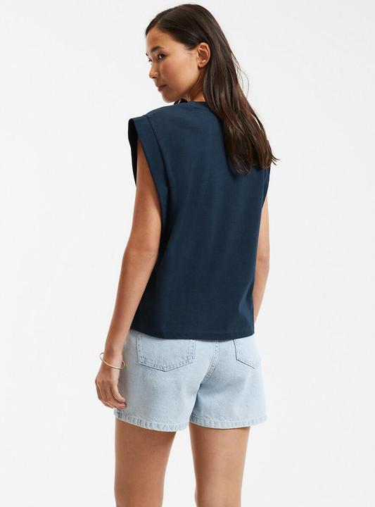 Image du produit La Redoute Collections Top sans manches à encolure arrondie (L)
