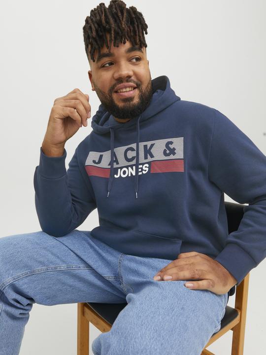 Produktbild Jack & Jones Basic Logo Plus Size Hoodie (5XL)