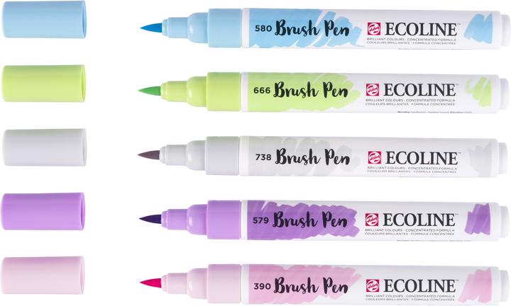 Image du produit Talens Pastel Ecoline Brushpen (Multicolore, 5 x)