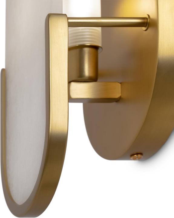 Actual product image Maytoni Marmo Wall Lamp, Wall Lamp E14 Stone Gold Colour (E14)