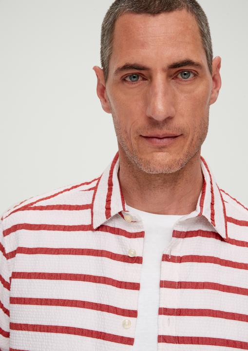 Produktbild s.Oliver Hemd Regular: Kurzarmhemd im Streifendesign (3XL)