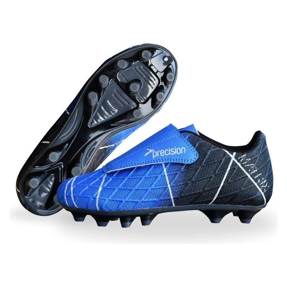 Precision, Jungen, Fussballschuhe, Matrix Fg (25), Schwarz, Silber, Blau