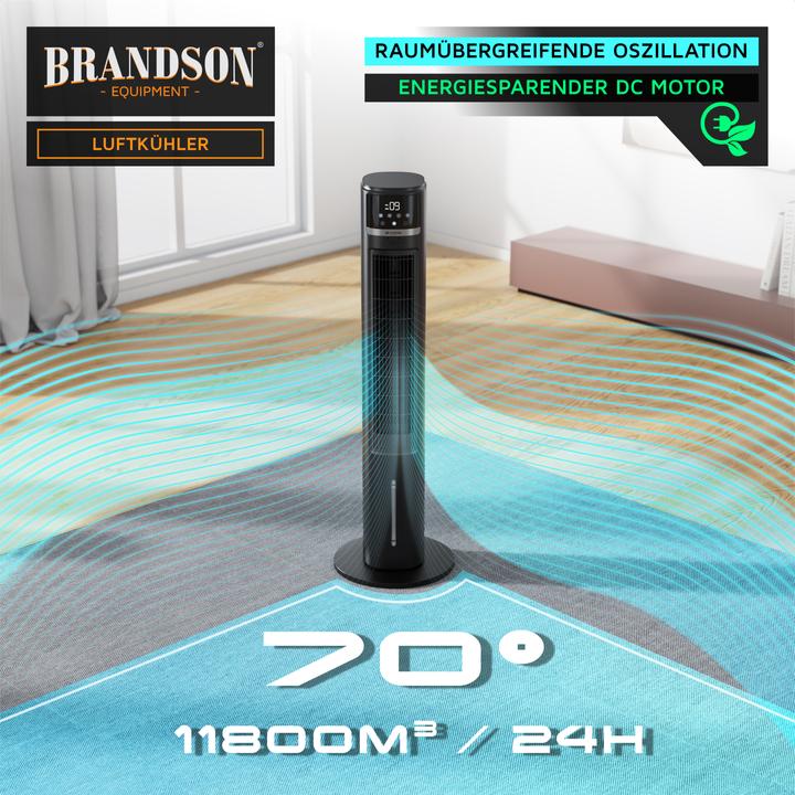 Produktbild Brandson Luftkühler, 3,2L Wassertank, Ion-Funktion, Fernbedienung, Turmventilator, Klimaanlage