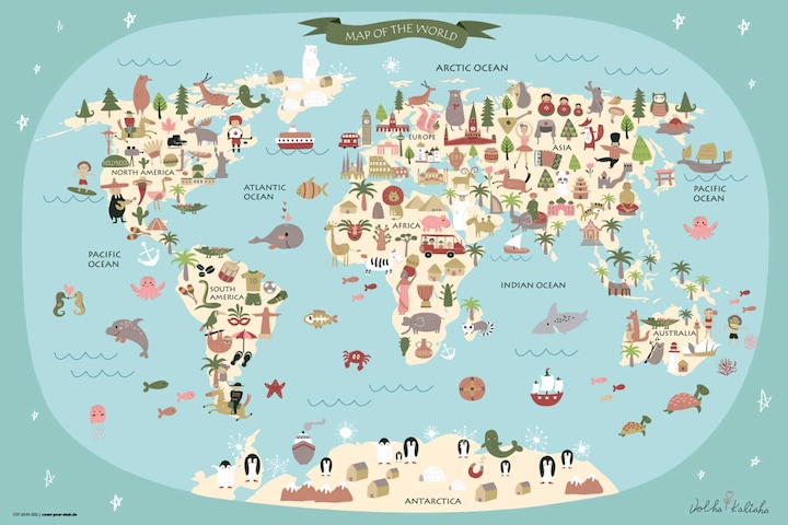 Immagine prodotto CoverYourDesk Mappa del mondo (60 x 40 cm)