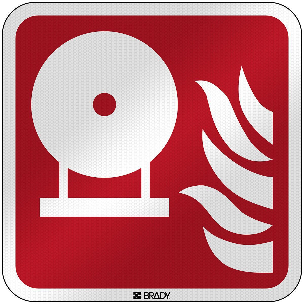 Brady, Etiketten, F/F013/NT/RFL-390x390-1, ISO Sicherheitsschild - Fest installierte Feuerlöschflasche, Lamini
