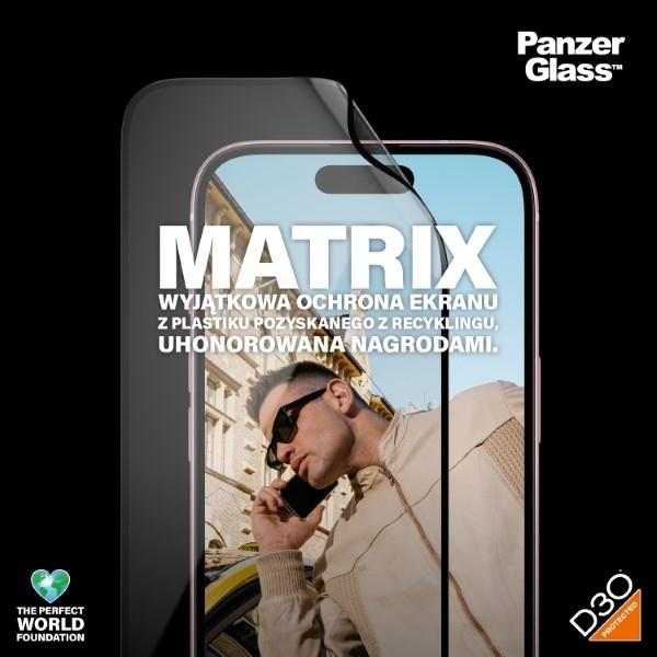 Actual product image PanzerGlass MATRIX Screen Protector with D3O (1 Piece, Apple iPhone 15)