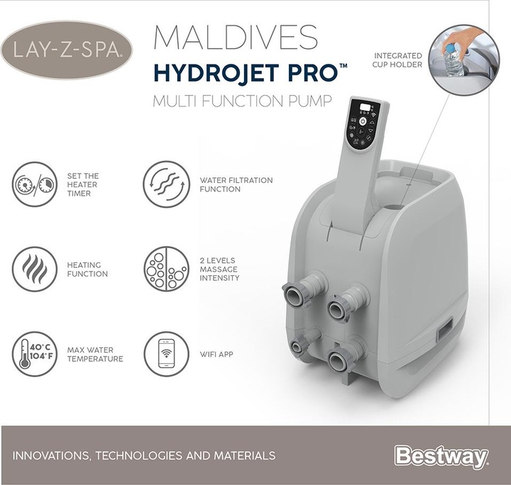 Produktbild Bestway Lay-Z-Spa Maldives Hydrojet Pro (7 Pers.)