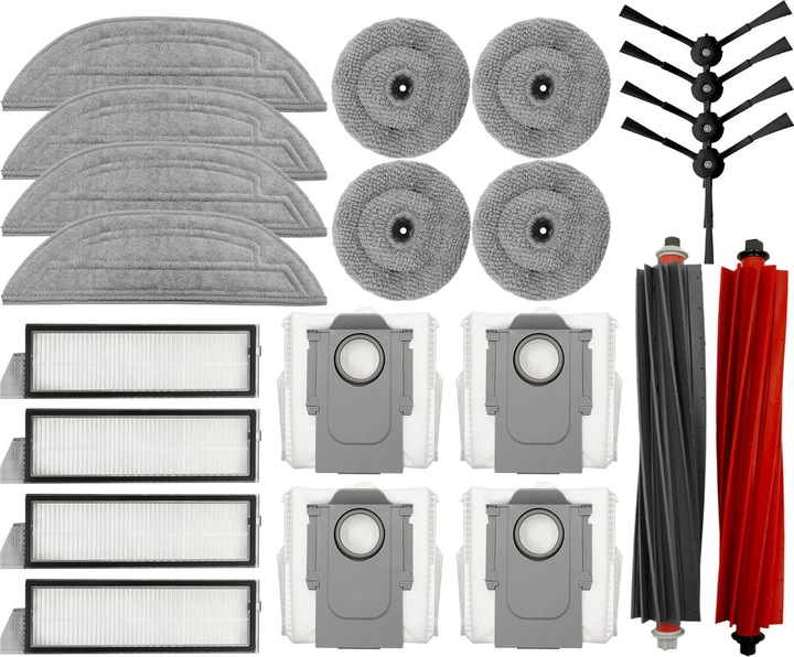 Actual product image Roboparts Zubehör-Set für Roborock S8 MaxV Ultra Staubsaugroboter mit Vibrarise 3.0 - Modell 2024