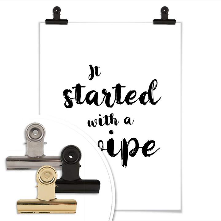 Produktbild Trenddeko It started with a swipe (100 x 120 cm)