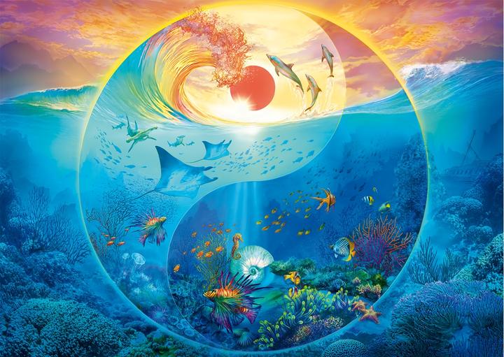 Image du produit Schmidt Spiele SSP Yin & Yang, Im Reich der Meerestiere (1000 pièces)