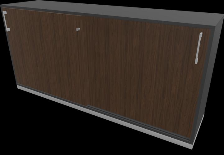 Silver grey, Walnut decor dark with structure, Dark grey
