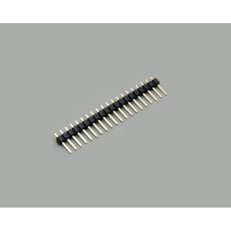 BKL Electronic Stiftleiste (Standard) Anzahl Reihen: 1 Polzahl je Reihe: 12 1012, Elektronikkabel + Stecker, Schwarz, Go...