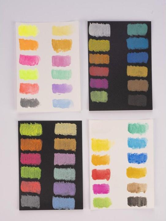 Actual product image Bruynzeel Watercolor Metallic/Neon Set of 12, Multicolor (Orange, Lilac, Multicoloured, Violet, Red)