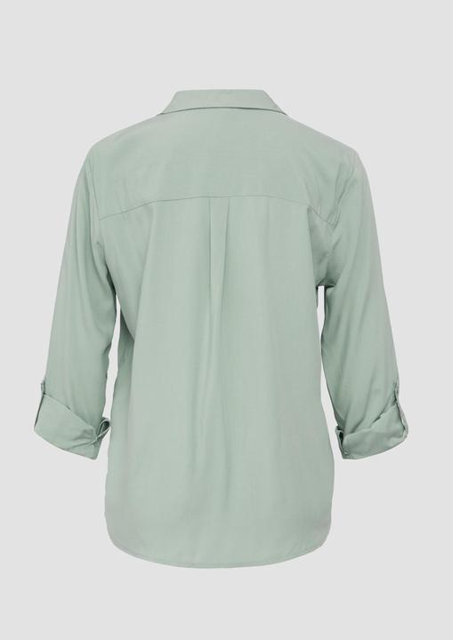 Actual product image S.Oliver Bluse Viskosebluse mit Turn-up und aufgesetzten Taschen (42)