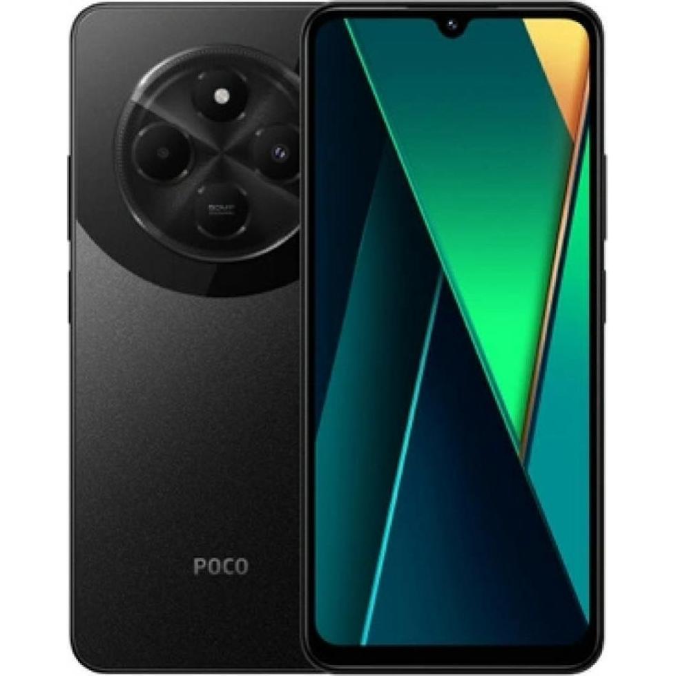 Xiaomi Poco C75 (256 GB, Black, 6.88", Dual SIM, 4G), Smartphone, Schwarz