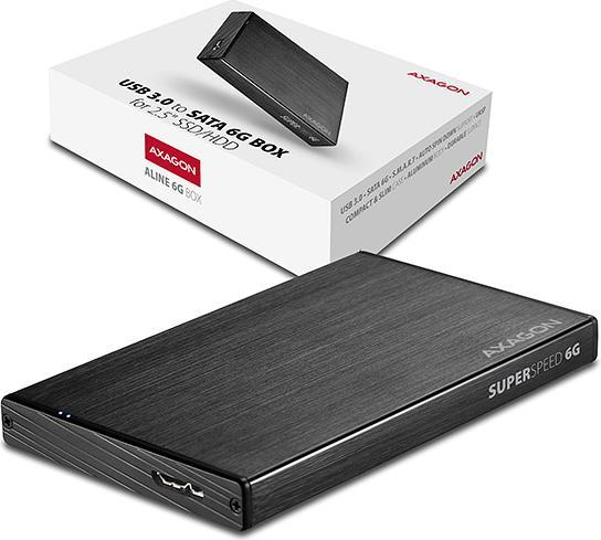 Productafbeelding Axagon EE25-XA6 - HDD / SSD behuizing - 2,5 Inch - SATA - Serial ATA II - Serial ATA III (2.5")