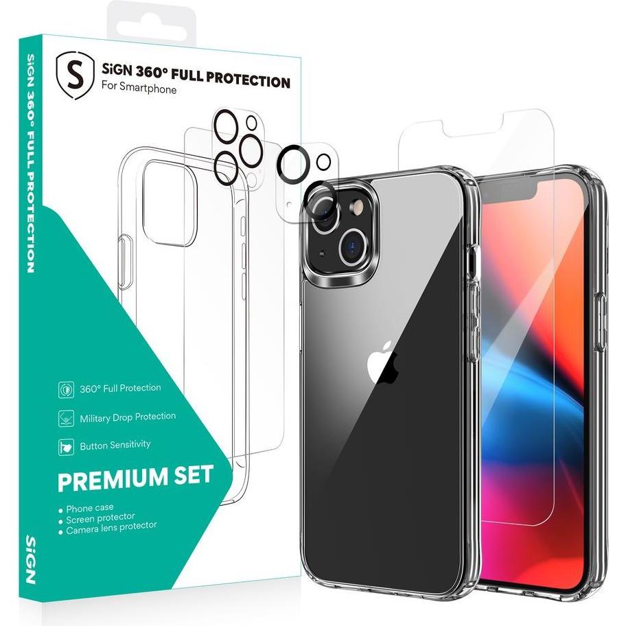SIGN 360 Complete Protection Package for iPhone 13 (Apple iPhone 13), Smartphone Schutzfolie