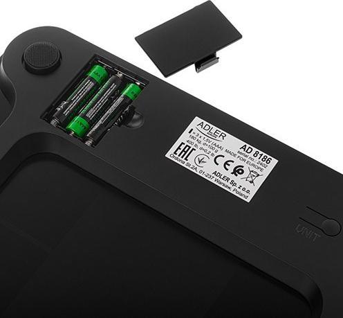 Image du produit Adler Smart Bathroom Scale | AD 8186b | Poids maximum (capacité) 180 kg | Précision 100 g | Indice de (180 kg)
