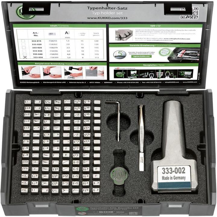 Image du produit Kukko Jeu de chiffres/lettres à frapper 333