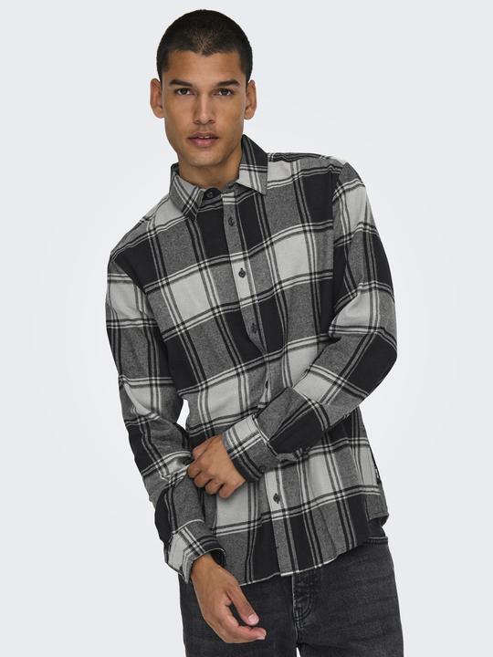 Produktbild Only & Sons Slim Fit Hemdkragen Hemd Hemd (L)