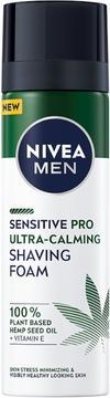 NIVEA Men Sensitive Pro Ultra-Calming Shaving Foam shaving foam with hemp seed oil (200 ml, Rasierseife)