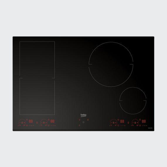 Produktbild Beko Kochfeld HII84800FHT 80 cm, 3 Automatikprogramme, INDY FLEX-Zone, Booster
