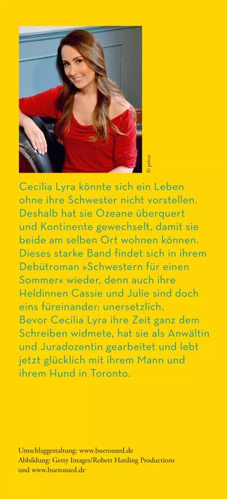 Produktbild Schwestern für einen Sommer (Deutsch, Cecilia Lyra, 2018)