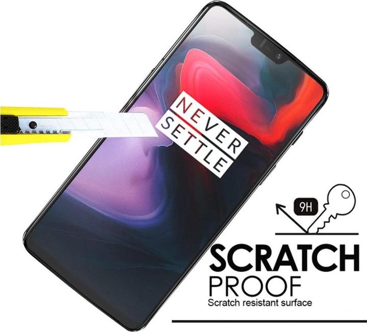 Produktbild Screenguard OnePlus 6 Full Screen Panzerglas Schutzfolie 2.5D 9H (1 Stk., OnePlus 6)