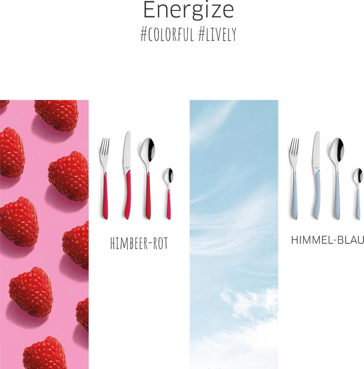 Immagine prodotto Kuppels Set di posate 24 pezzi blu cielo 2294 Prisma (24 Pezzo/i, Set di posate)