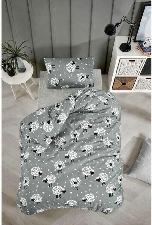 Produktbild BigBuy Bettbezug-Set Grau King size 3 Stücke (220 x 240 cm, 60 x 60 cm)