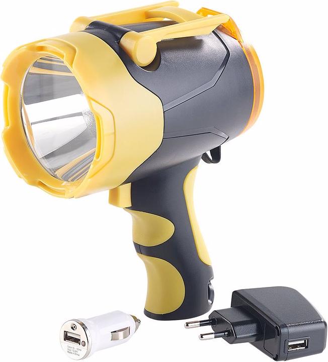 Produktbild Lunartec Akku-LED-Handlampe mit Powerbank-Funktion (2.40 mAh)
