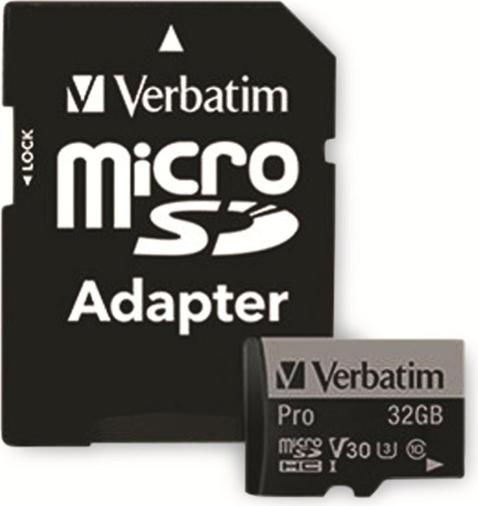 Image du produit Verbatim Pro (32 Go, microSDHC, U3, UHS-I)