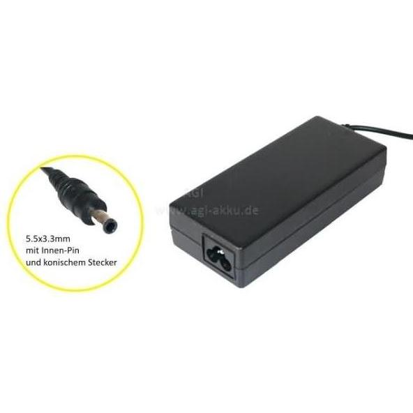Thumbnail - AGI 79935 - Notebook - indoor - 100-240 V - 50/60 Hz - Schwarz - AC-an-DC (90 W), Notebook Netzteil, Schwarz