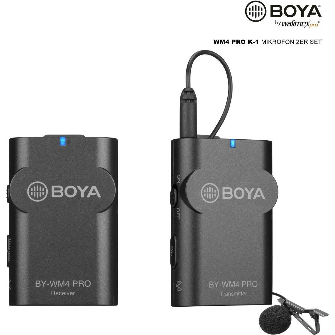 Walimex pro pro Boya WM4 Pro K-1 Mikrofon 2er Set, Mikrofon