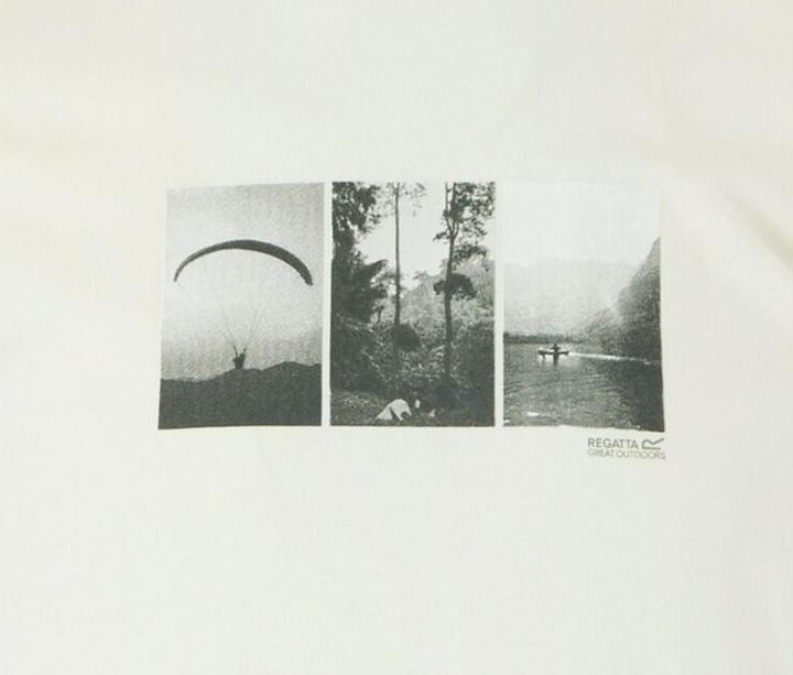 Actual product image Regatta Mens Breezed V Nature Print T-Shirt (4XL)