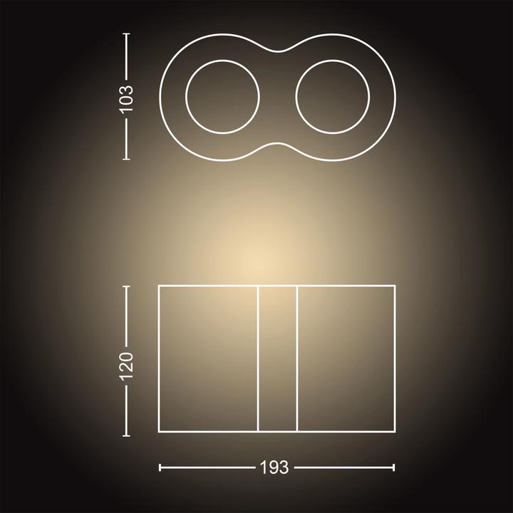 Actual product image Philips Hue Pillar Base BT (700 lm, GU10)