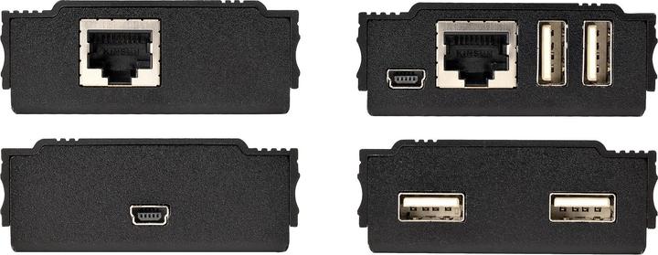 Image du produit StarTech com Hub USB 2.0 sur Câble Ethernet CAT5e/CAT6 Unique (RJ45) - 4 Ports - 100m - Concentrateu (USB-A, 4 Ports)