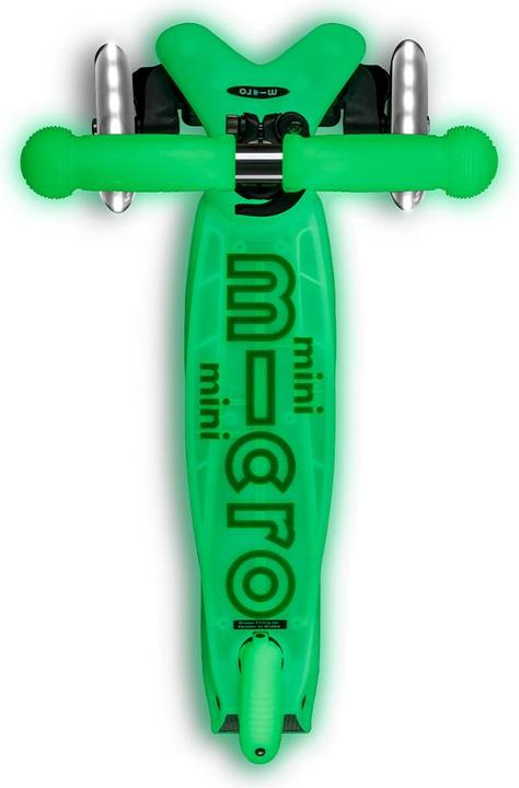 Actual product image Micro Scooter Mini Deluxe Glow LED Lime green