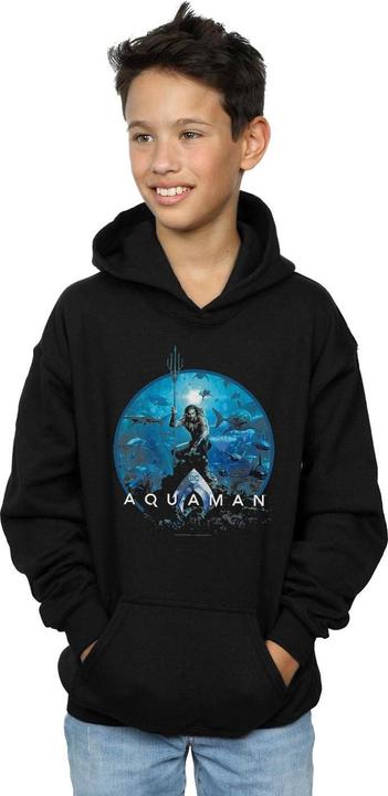 Produktbild Aquaman Circle Poster Kapuzenpullover Jungen (116)