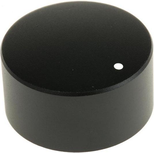 Produktbild RS PRO Knob KMR-30 black dot 6mm splined 18T (Potentiometer)