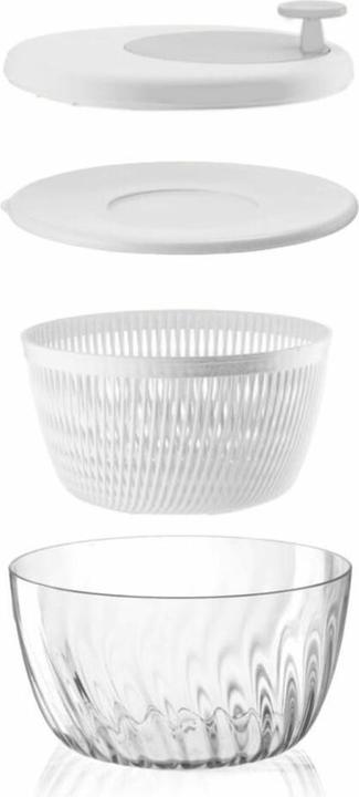 Actual product image Guzzini 17090011 Spin e Store Kitchen Active Design Salad Spinner White 26 cm